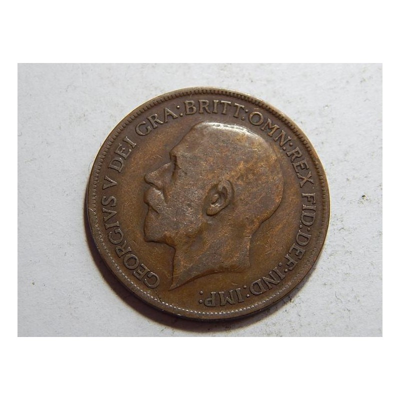 Great Britain 1 Penny 1921 F-VF č12339 Great Britain 1 Penny 1921 F-VF č12339