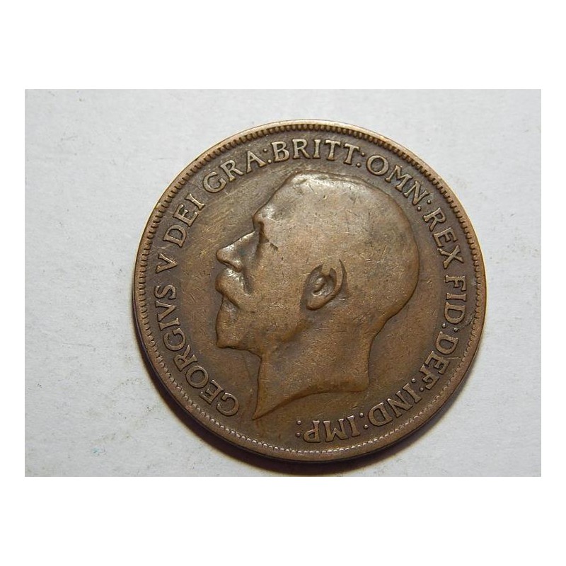 Great Britain 1 Penny 1921 VF-XF č11676 Great Britain 1 Penny 1921 VF-XF č11676