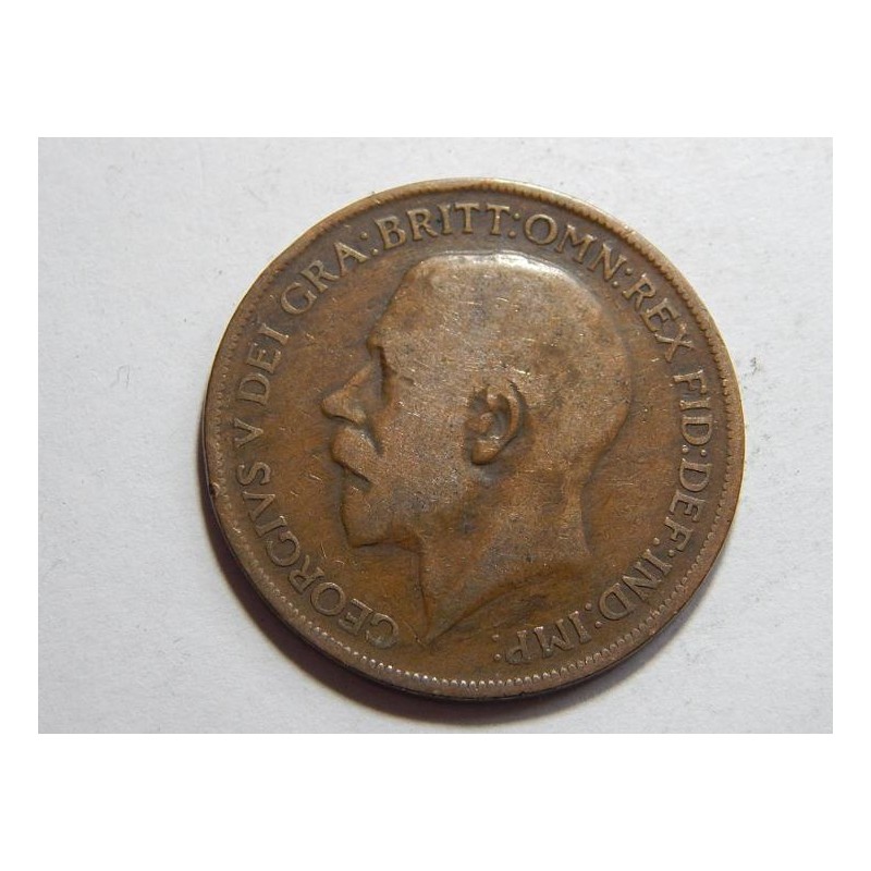 Great Britain 1 Penny 1921 VF č11733 Great Britain 1 Penny 1921 VF č11733