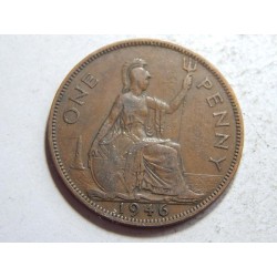 Great Britain 1 Penny 1946 XF č12596