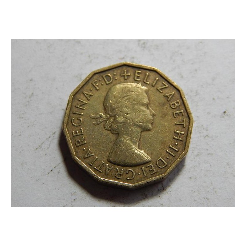Great Britain 3 Pence 1959 XF č12303 Great Britain 3 Pence 1959 XF č12303
