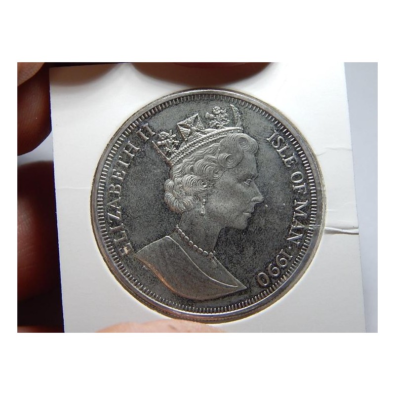 Isle of Man 1 Crown 1990 UNC č00487 Isle of Man 1 Crown 1990 UNC č00487