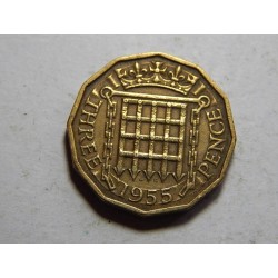 Great Britain 3 Pence 1955 VF č11710