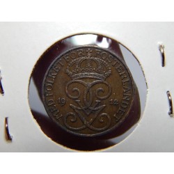 Sweden 1 Öre 1912 XF-UNC č00538
