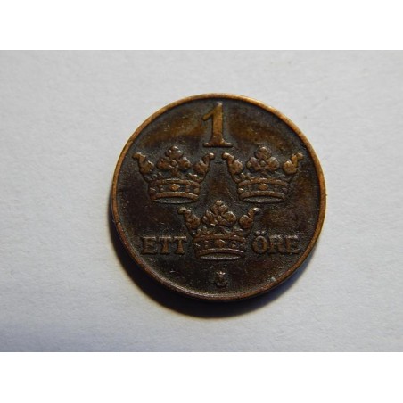 Sweden 1 Öre 1914 close 4 XF č10549