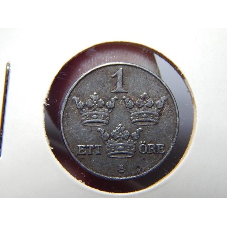 Sweden 1 Öre 1917 Fe XF č00543