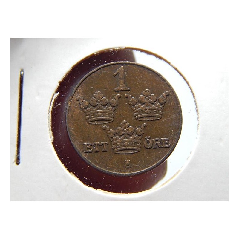 Sweden 1 Öre 1921 XF-UNC č00547 Sweden 1 Öre 1921 XF-UNC č00547