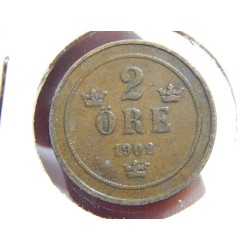Sweden 2 Öre 1902 VF-XF č00641