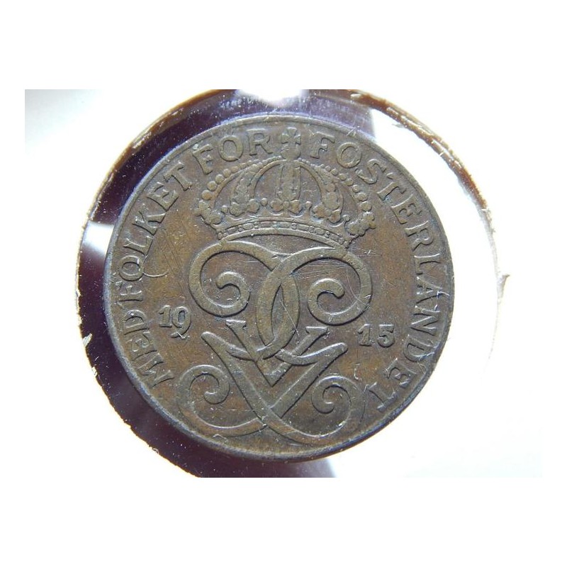 Sweden 2 Öre 1915 RR XF č00563 Sweden 2 Öre 1915 RR XF č00563