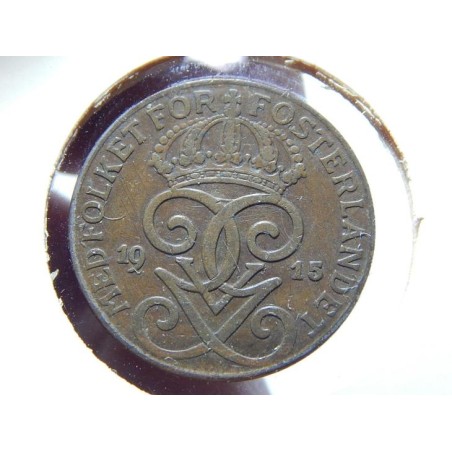 Sweden 2 Öre 1915 RR XF č00563