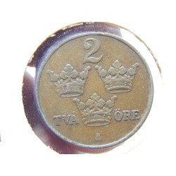 Sweden 2 Öre 1915 RR XF č00563