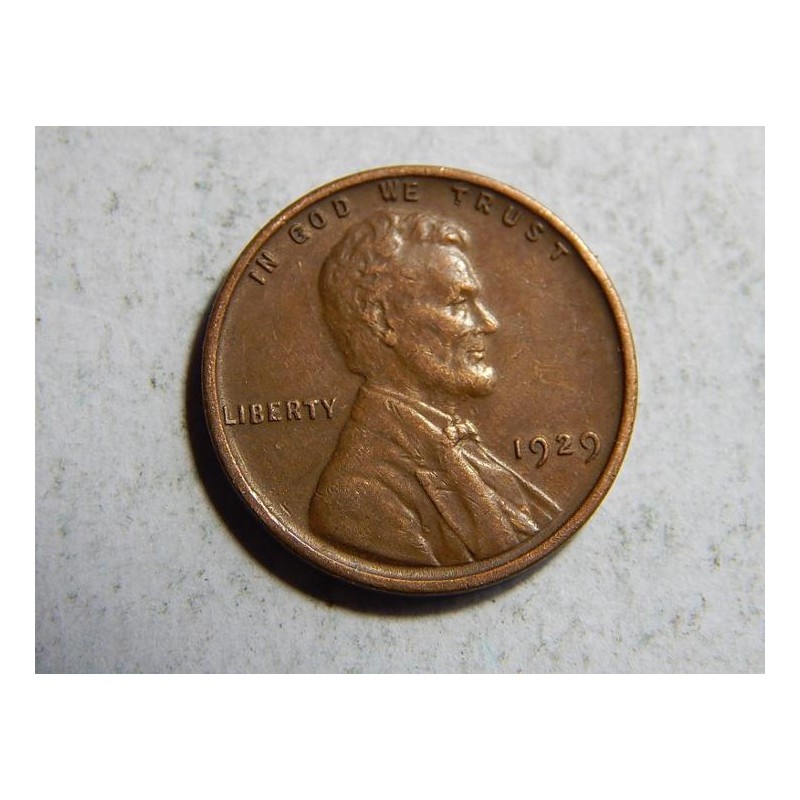 USA 1 Cent 1929 XF č10407 USA 1 Cent 1929 XF č10407