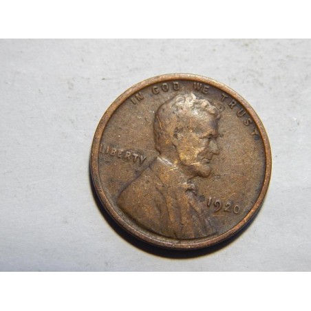 USA 1 Cent 1920 VF-XF č10102