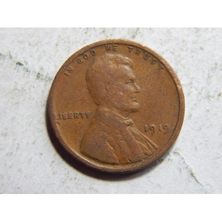 USA 1 Cent 1919 VF č10480