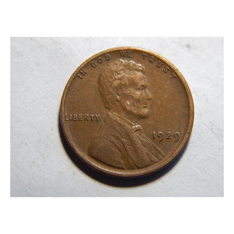 USA 1 Cent 1929 XF č10144 USA 1 Cent 1929 XF č10144