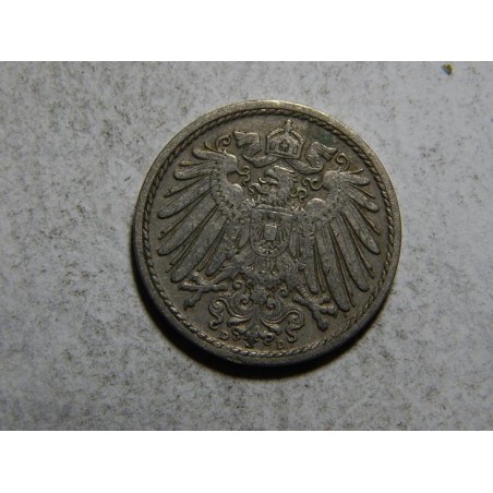 Německo Císařství 5 Pfennig 1908 D R XF č32733