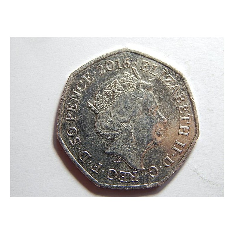 Anglie 50 Pence 2016 Peter Rabbit UNC č27809 Anglie 50 Pence 2016 Peter Rabbit UNC č27809