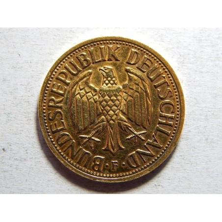 Německo BRD pozlacená 1 Mark 1950 F UNC č24477