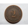 Germany Empire 2 Pfennig 1874 F VF č10048