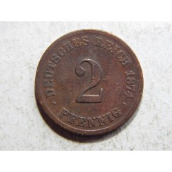 Germany Empire 2 Pfennig 1874 F F č10450
