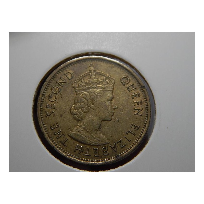 Hong Kong 10 Cents 1961 VF-XF č00429 Hong Kong 10 Cents 1961 VF-XF č00429