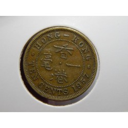 Hong Kong 10 Cents 1957 H VF č00426