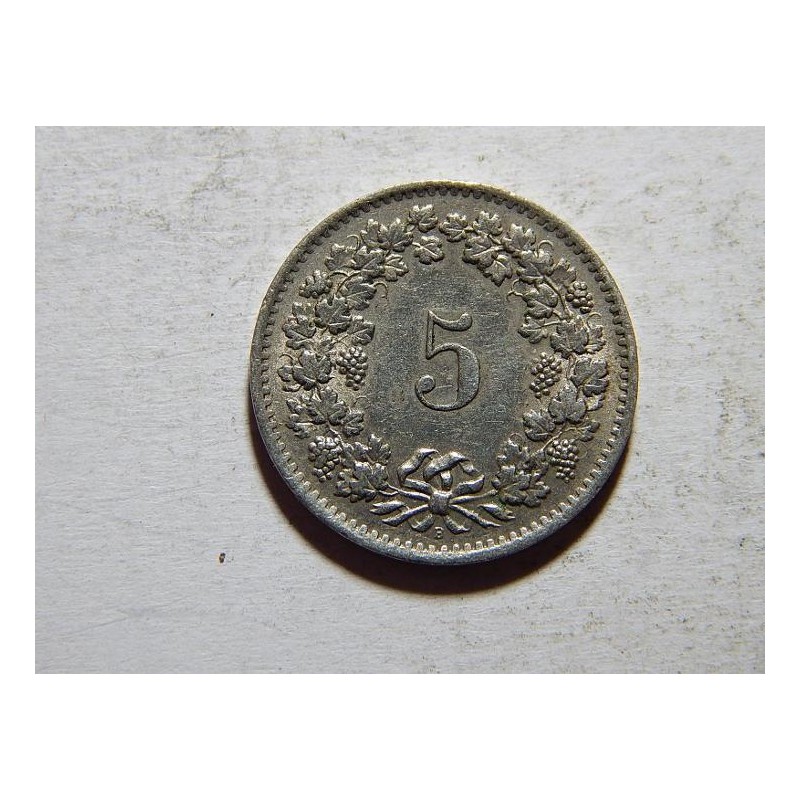 Švýcarsko 5 Rappen 1963 XF č25101 Švýcarsko 5 Rappen 1963 XF č25101