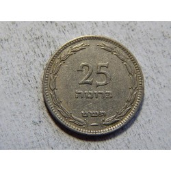 Israel 25 Pruta 1949 Heaton R XF č33808