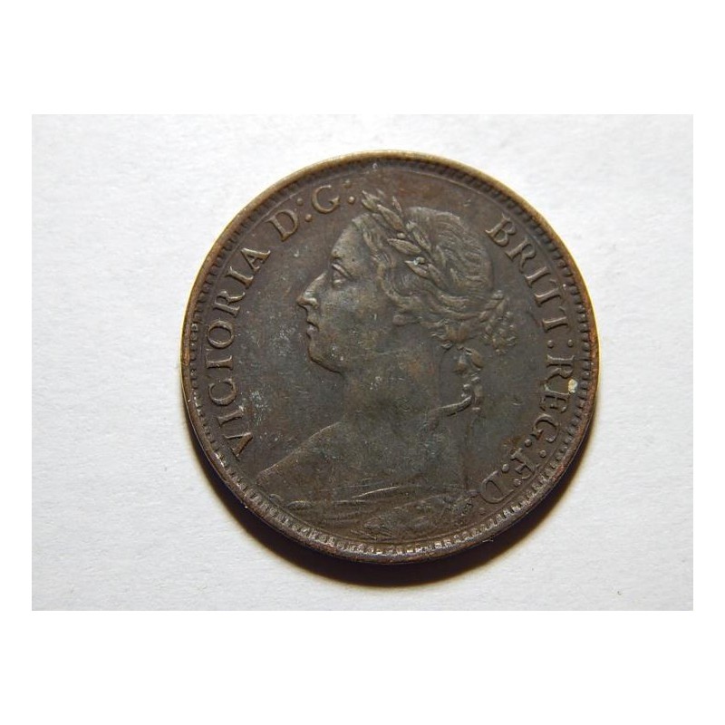 Anglie 1 Farthing 1884 XF č28332 Anglie 1 Farthing 1884 XF č28332