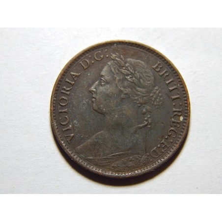 Anglie 1 Farthing 1884 XF č28332