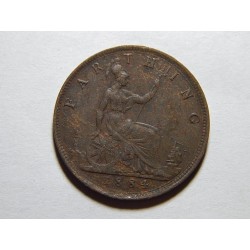 Anglie 1 Farthing 1884 XF č28332