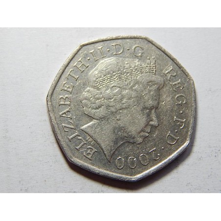 Anglie 50 Pence 2000 public Libraries XF č21912