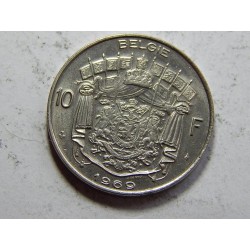 Belgie N. legenda 10 Francs 1969 XF-UNC č32051