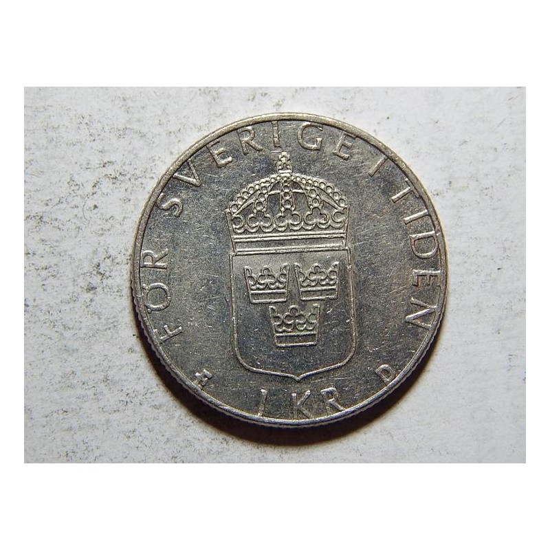 Švédsko 1 Krone 1989 XF č11394 Švédsko 1 Krone 1989 XF č11394