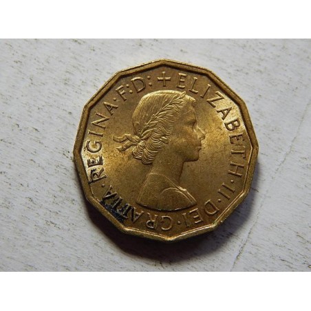 Anglie 3 Pence 1967 XF-UNC č33537