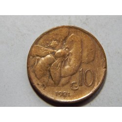 Itálie 10 Centesimi 1921 VF č20045 