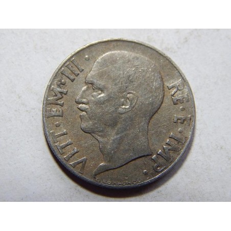 Itálie 20 Centesimi 1940 magnetická, vroubkovaná hrana XF č20049 