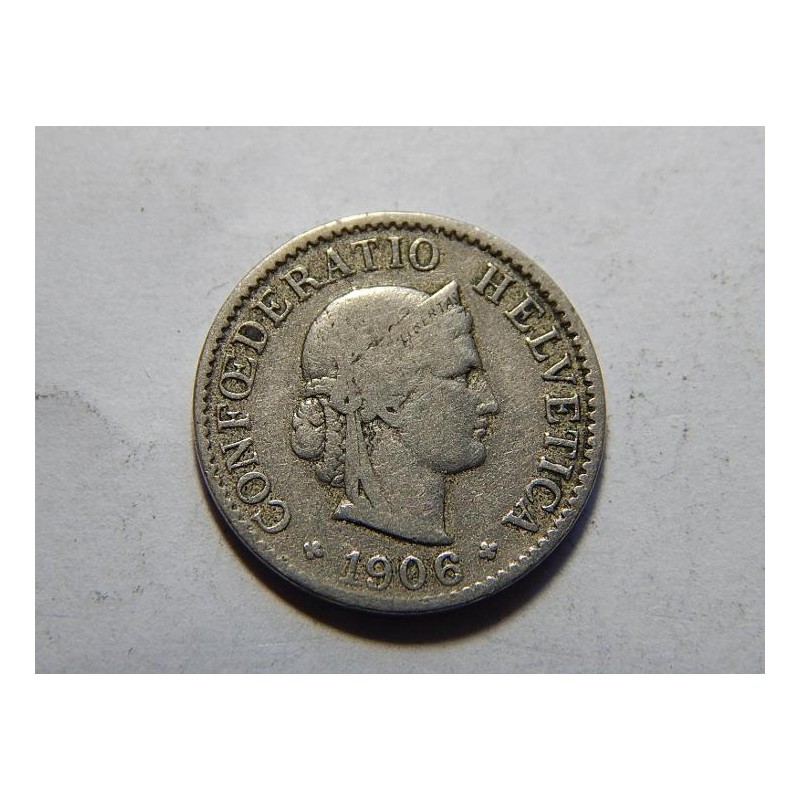 Švýcarsko 5 Rappen 1906 B R VF č11496 Švýcarsko 5 Rappen 1906 B R VF č11496