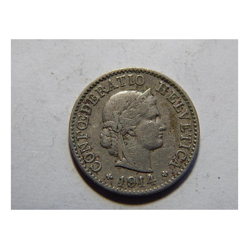 Švýcarsko 5 Rappen 1914 B VF č11824 Švýcarsko 5 Rappen 1914 B VF č11824
