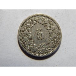 Švýcarsko 5 Rappen 1914 B VF č11824 