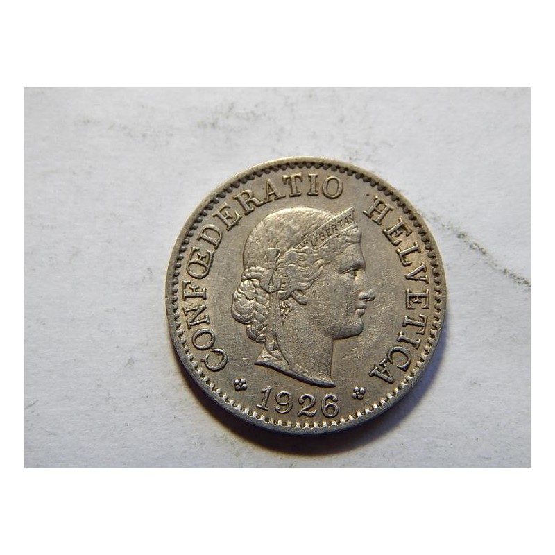 Švýcarsko 5 Rappen 1926 B XF-UNC č11403 Švýcarsko 5 Rappen 1926 B XF-UNC č11403