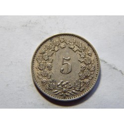 Švýcarsko 5 Rappen 1926 B XF-UNC č11403