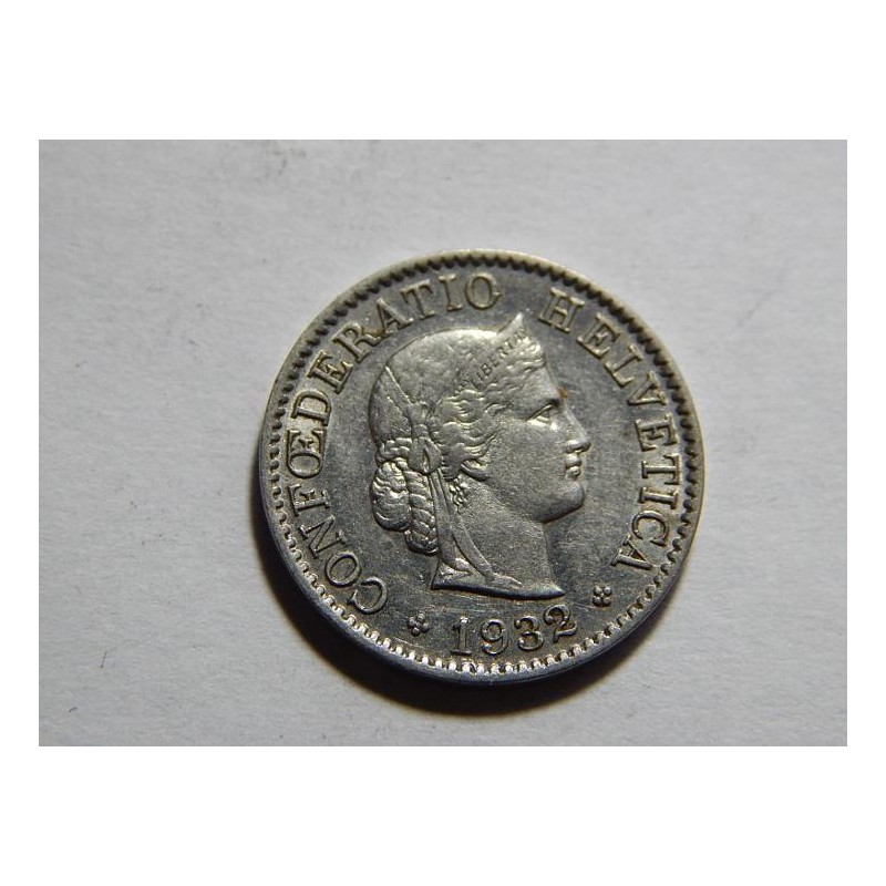Švýcarsko 5 Rappen 1932 B XF č11097 Švýcarsko 5 Rappen 1932 B XF č11097