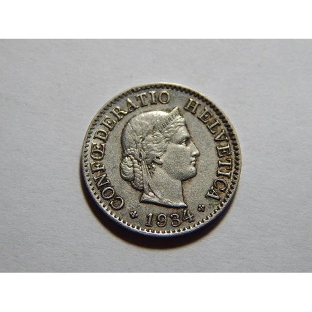 Švýcarsko 5 Rappen 1934 B XF č11087 