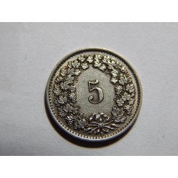 Švýcarsko 5 Rappen 1934 B XF č11087 