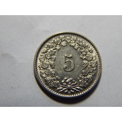 Švýcarsko 5 Rappen 1936 B RR XF č11433 