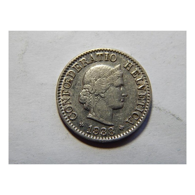 Švýcarsko 5 Rappen 1938 B RR XF č11307 Švýcarsko 5 Rappen 1938 B RR XF č11307