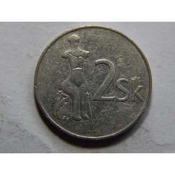 Slovensko 2 Koruny 1993 VF č20379 