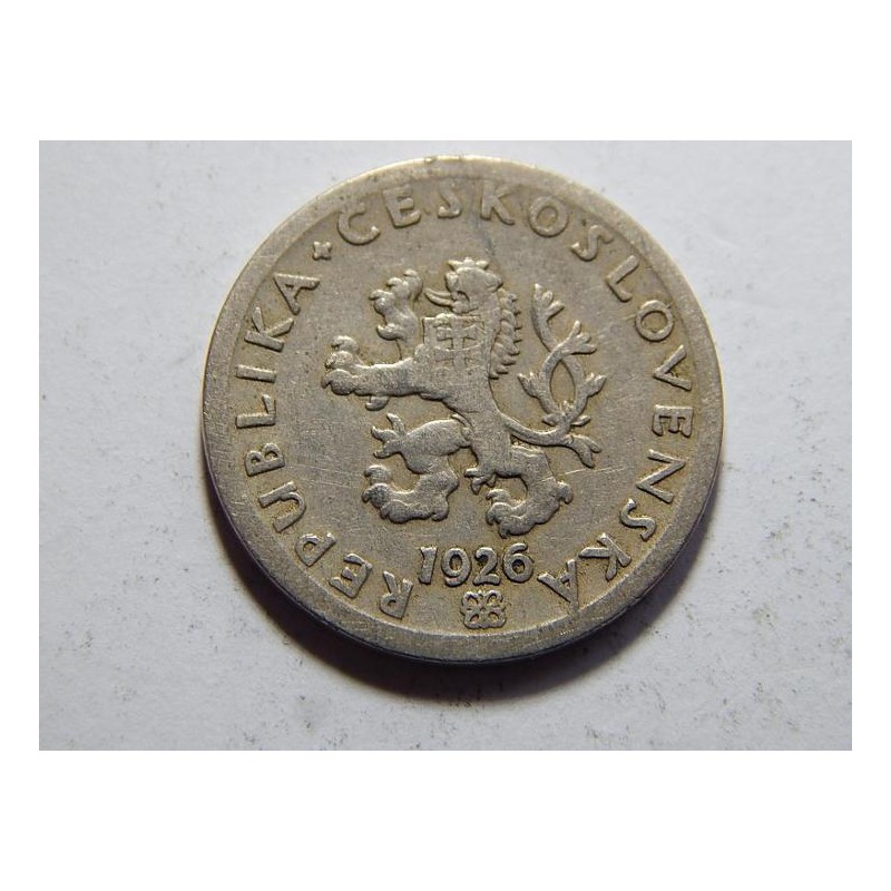 Československo 20 Haléřů 1926 VF-XF č20479 Československo 20 Haléřů 1926 VF-XF č20479