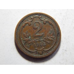 František Josef I. 2 Heller 1903 XF č20502 